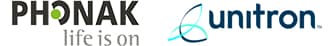 Phonak- ja Unitron-logo