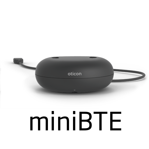Oticon-pöytälaturi miniBTE R -kuulokojeelle