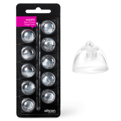 Oticon Bass Singel Vent MiniFit 10-pack