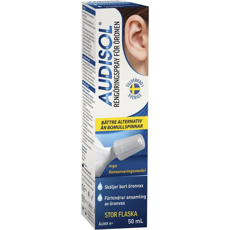 Audisol Korvien puhdistussuihke 50 ml